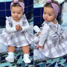 Load image into Gallery viewer, Toddler Baby Girls Romper Plaids Overall  Suspender